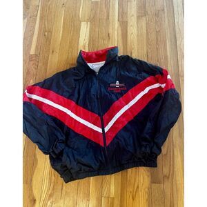 Vintage University‎ Of Arkansas Razorback Band Windbreaker Jacket M 80s/90s